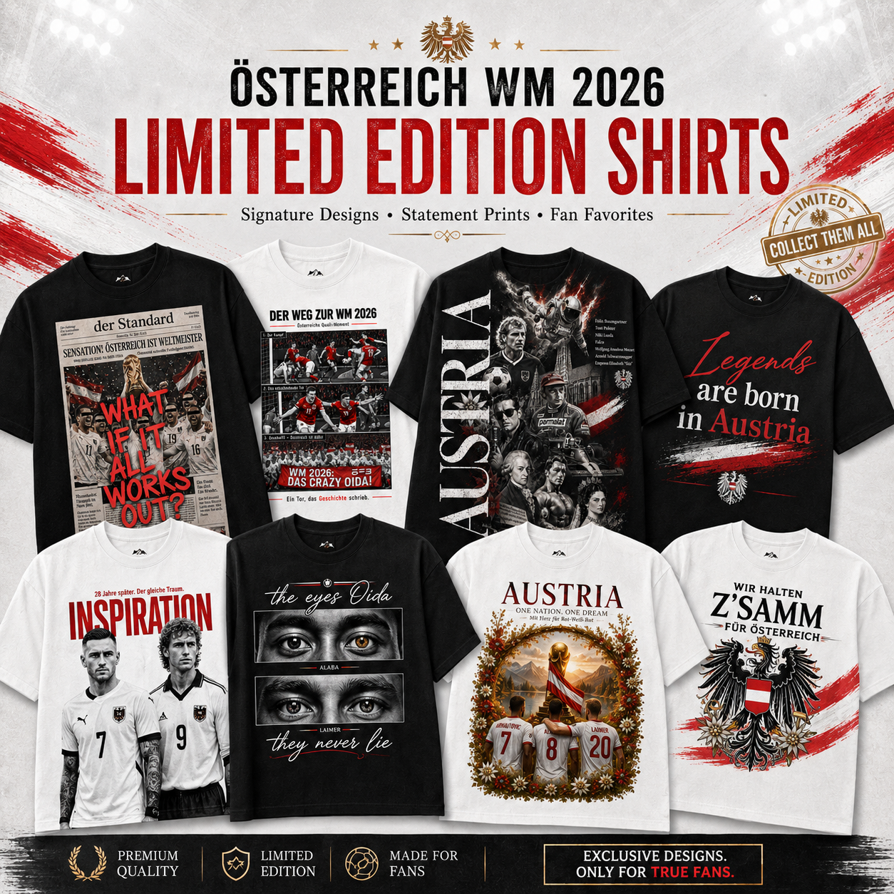 Österreich WM 2026 Limited Edition Shirts