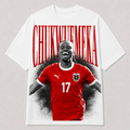 Carney Chukwuemeka Österreich WM 2026 ÖFB Fan Shirt T-Shirt moderner Frontprint