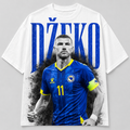 Edin Džeko Bosnien WM 2026 Legende Fan Shirt T-Shirt mit Frontprint