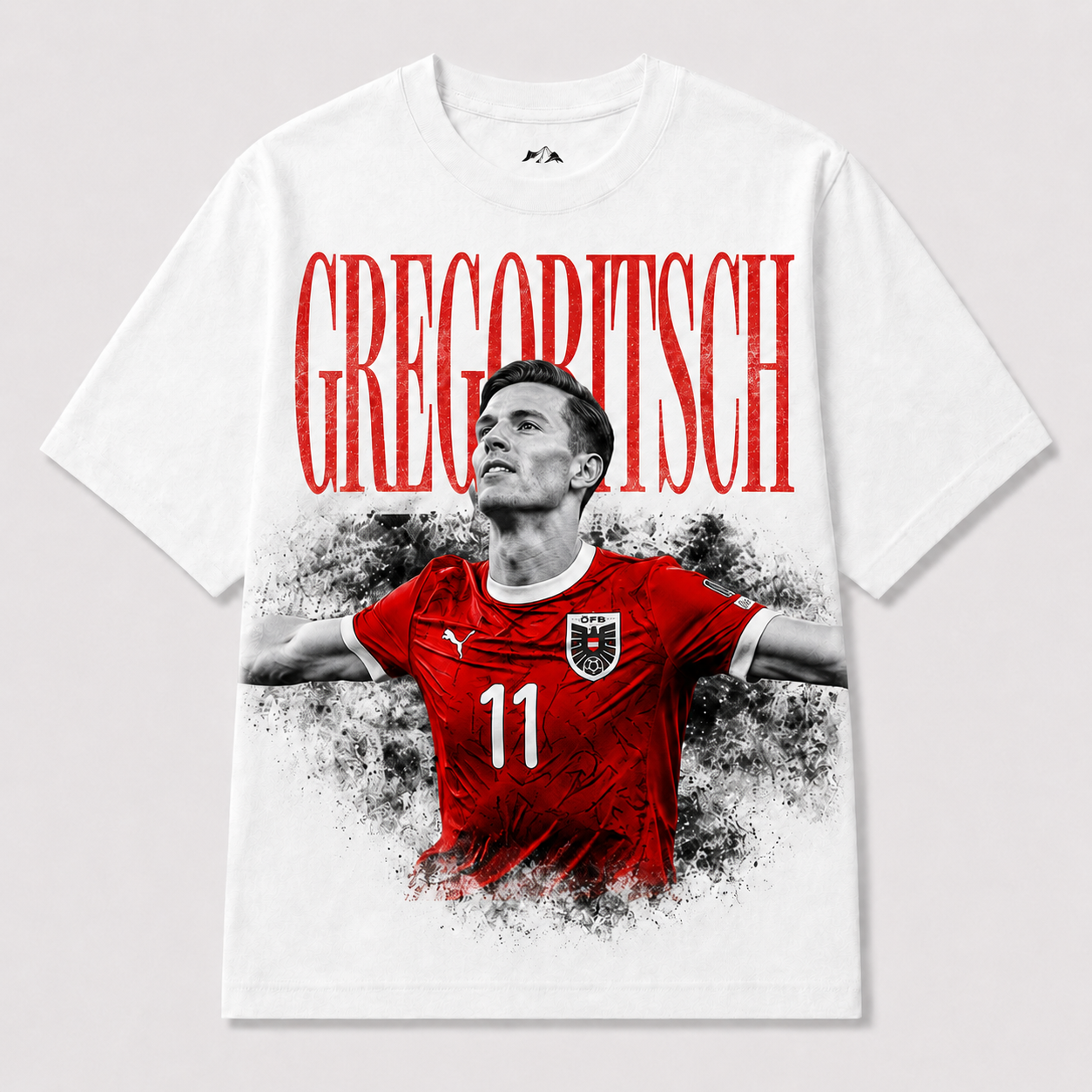 Michael Gregoritsch Österreich WM 2026 Torjäger Fan Shirt T-Shirt rot weißer Druck