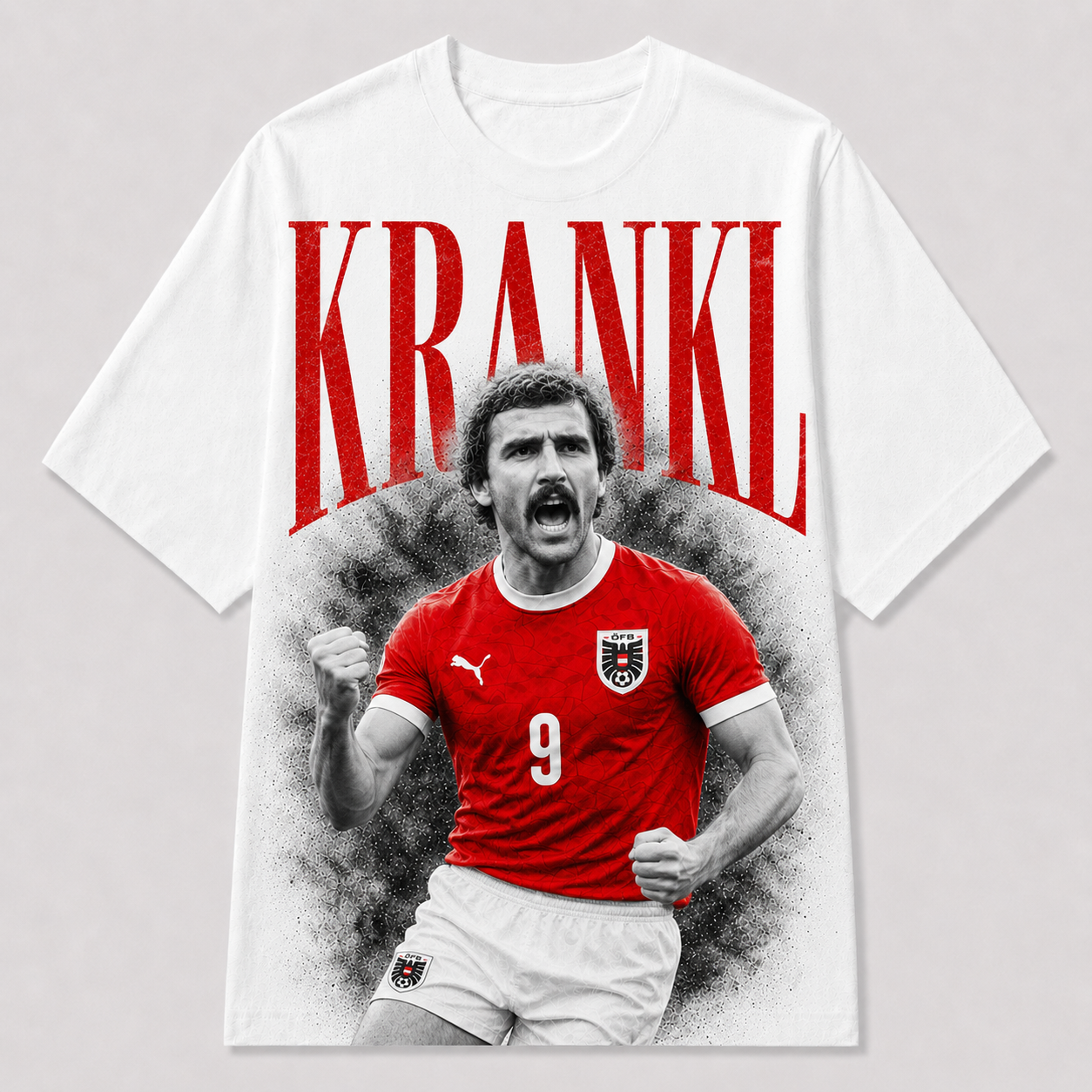 Hans Krankl Österreich WM Legenden Fan Shirt schwarzes T-Shirt Special Edition