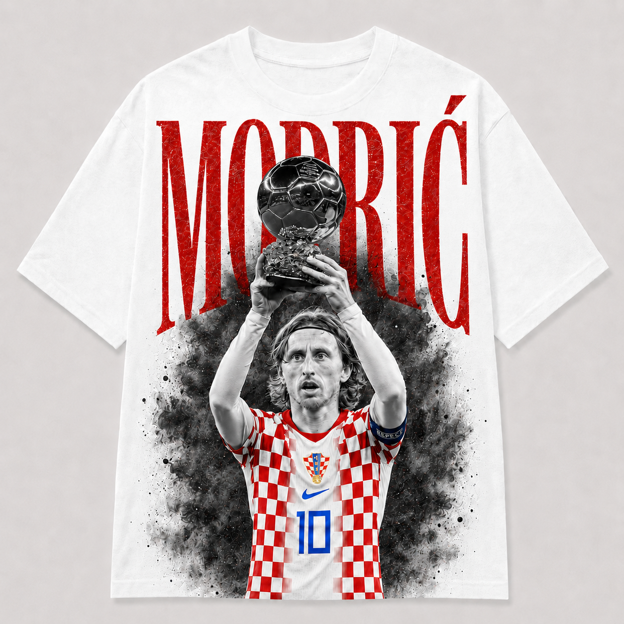 Luka Modrić Kroatien WM 2026 Legende Fan Shirt rotes T-Shirt mit ikonischem Frontprint