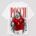 Stefan Posch Österreich WM 2026 ÖFB Fan Shirt T-Shirt roter Druck Frontprint