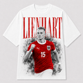 Philipp Lienhart Österreich WM 2026 Verteidiger Fan Shirt weißes T-Shirt Frontprint
