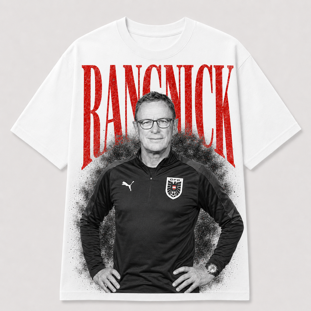 Ralf Rangnick Österreich WM 2026 Trainer Fan Shirt T-Shirt mit Frontprint
