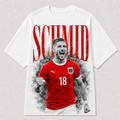 Romano Schmid Österreich WM 2026 ÖFB Fan Shirt T-Shirt roter moderner Druck