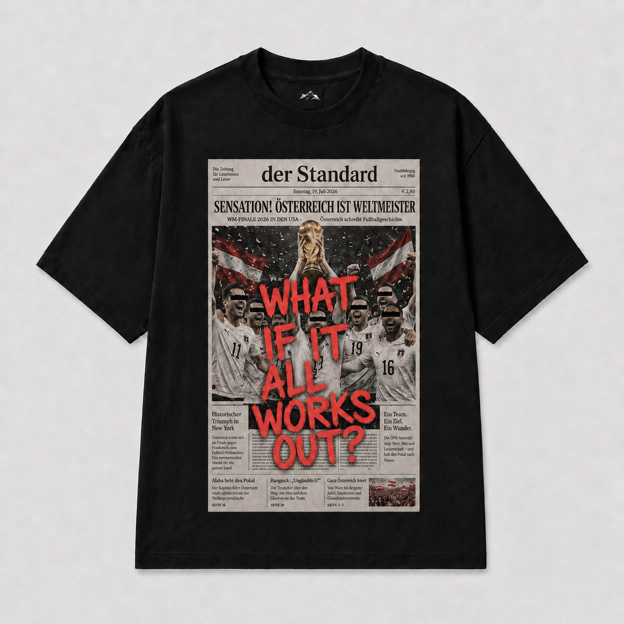 Österreich WM 2026 T-Shirt mit Aufschrift What If It All Works Out weißes Fan Shirt
